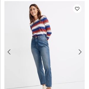Madewell Mom jean in Downey wash